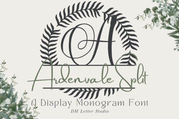 Ardenvale Split Monogram: A Display Font for Editorial Storytelling