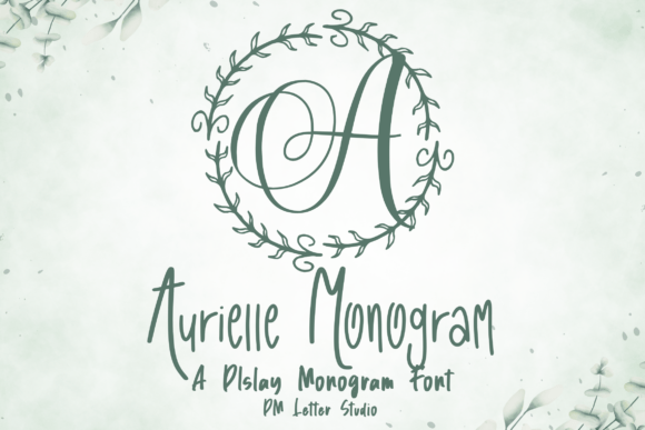 Aurielle Monogram: A Decorative Serif Font for Small Business Branding