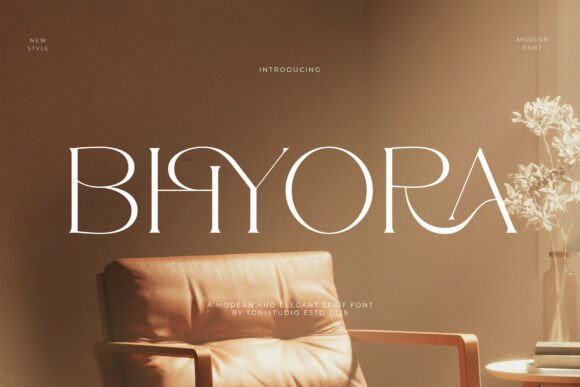 Bhyora: A Modern Serif Font for Handmade Labels and Craft Projects