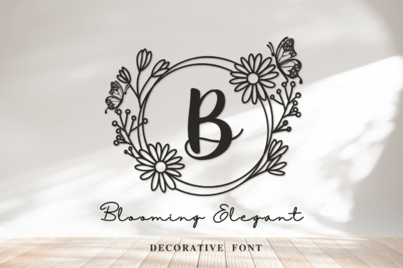 Blooming Elegant: A Decorative Font That Brings Grace to Editorial Design