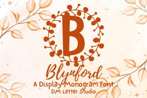 Blynford Monogram: A Decorative Font for Elegant Brand Identities