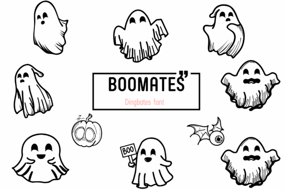 Boomates Font: Spooky Dingbats for Web Design Projects