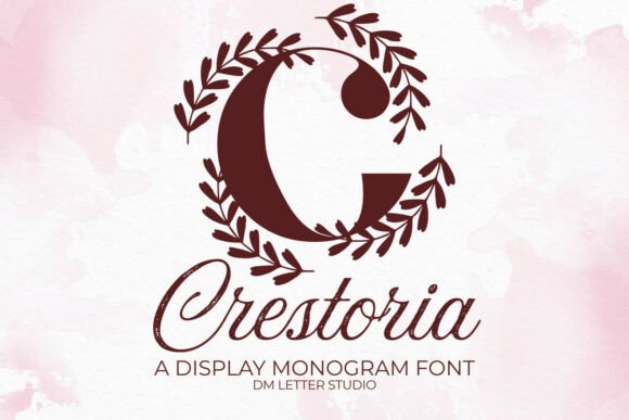 Crestoria Monogram Font: Refined Emblems for Your Brand