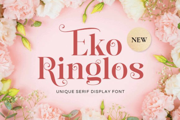 Eko Ringlos: A Serif Display Font for Editorial Design