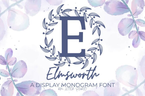 Elmsworth Monogram: A Decorative Font for Polished Branding