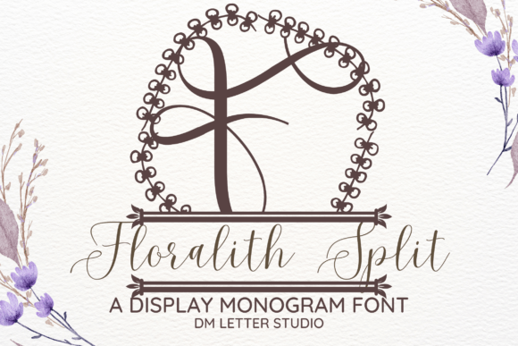 Floralith Split Monogram Brings Refined Beauty to Branding Projects