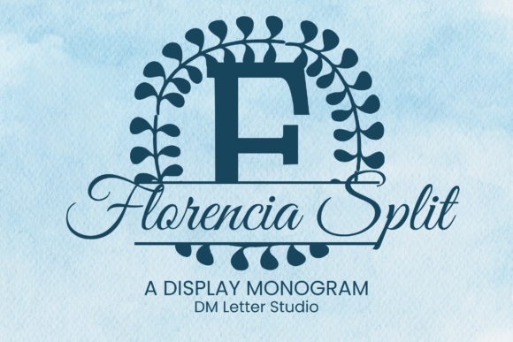 Florencia Split Monogram: A Serif Font That Elevates Your Brand Identity