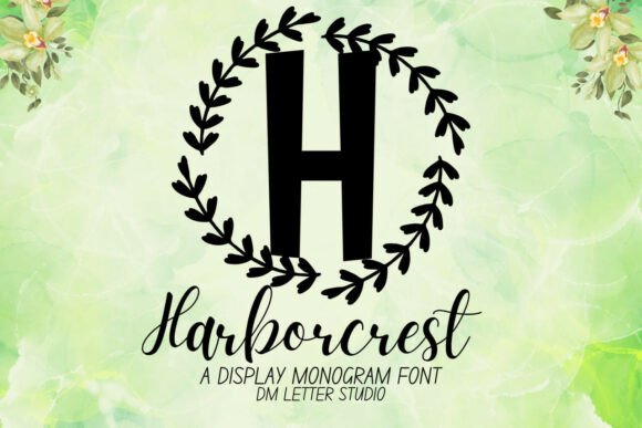 Harborcrest Monogram: A Coastal-Inspired Font for Editorial Design