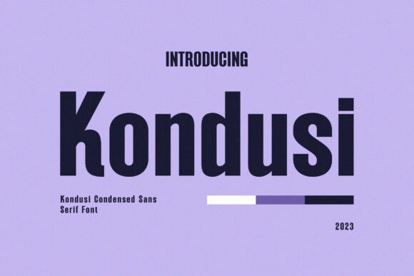 Kondusi: A Font for Business Elegance