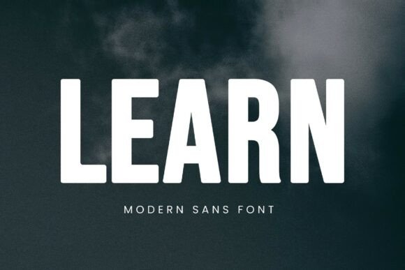 Learn: A Elegant Sans Serif Font