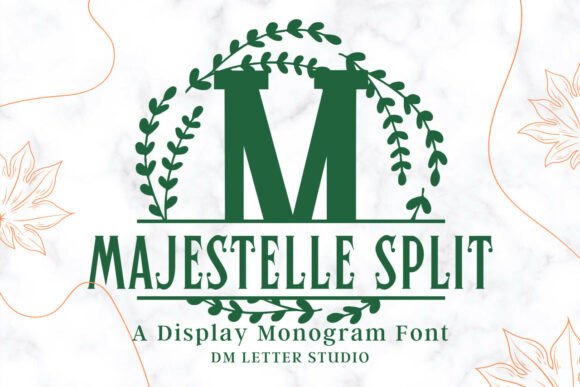 Majestelle Split Monogram: A Display Font Built for Brand Impact