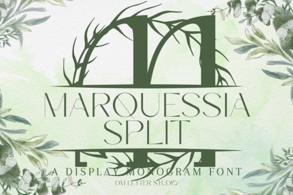 Marquessia Split Monogram Font Elevates Small Business Branding