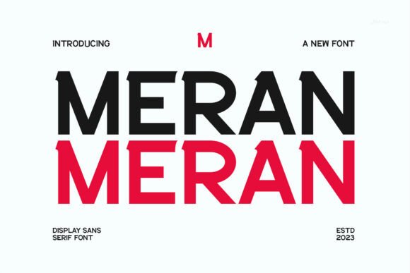 Meran: A Stylish Sans Serif Font