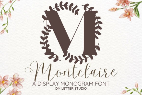 Montclaire Monogram Font: Elegance for Editorial Design
