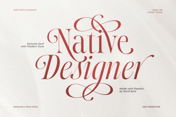 Native Designer: The Serif Font That Gives Your Small Business a Luxurious Edge