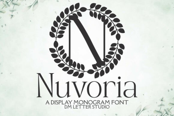 Nuvoria Monogram: A Decorative Font for Editorial Storytelling