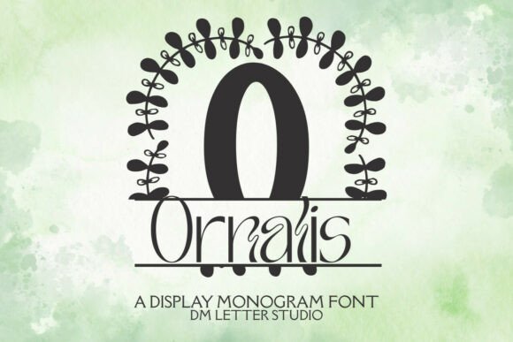 Ornalis Split Monogram: A Decorative Font for Crafters and Sellers