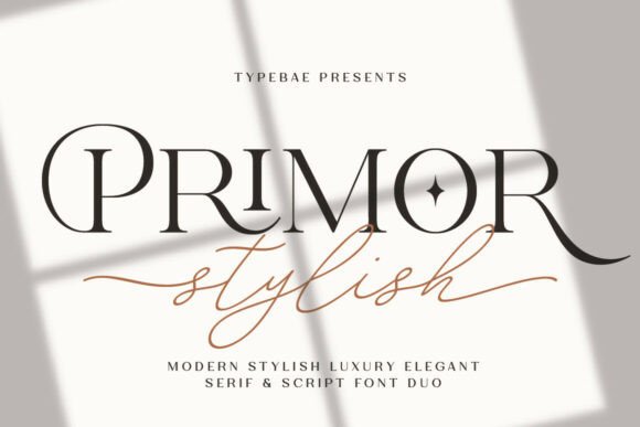 Primor Stylish: A Serif Font Built for Handmade Elegance