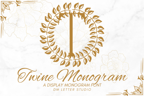 Twine Monogram: A Handcrafted Serif Font for Small Business Branding