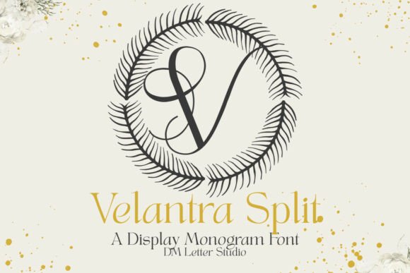 Velantra Monogram: A Display Font Built for Editorial Grace