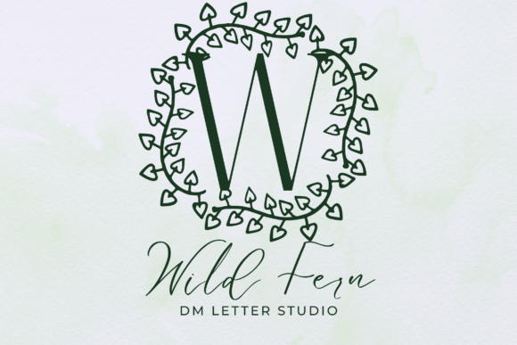 Wild Fern Monogram Font