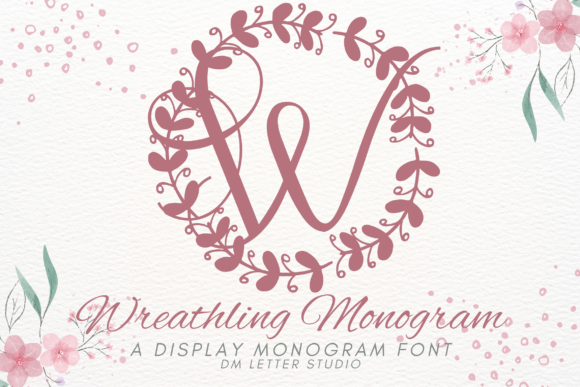 Wreathling Monogram: A Handcrafted Font for Modern Makers